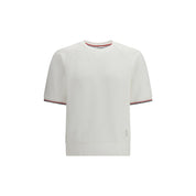 Thom Browne White Cotton Sweatshirt