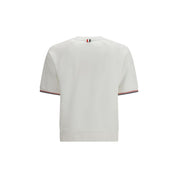 Thom Browne White Cotton Sweatshirt