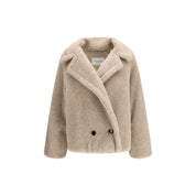 Max Mara Beige Alpaca Vicugna Pacos Coat