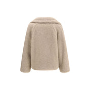 Max Mara Beige Alpaca Vicugna Pacos Coat