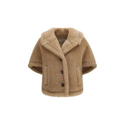 Max Mara Beige Alpaca Vicugna Pacos Coat