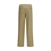 Burberry Beige Cotton Casual Pants