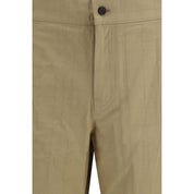 Burberry Beige Cotton Casual Pants