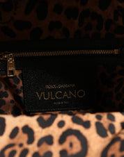 Dolce & Gabbana VULCANO Black Nylon #DGFAMILY Embellished Backpack Bag