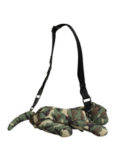 Dolce & Gabbana Multicolor Camouflage Animal Silhouette Waist Borse Bag