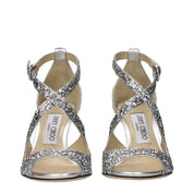 Jimmy Choo Gray Plastic Strap-On Sandals