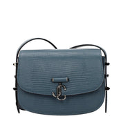 Jimmy Choo Blue Leather Shoulder Bag
