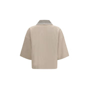 Brunello Cucinelli Beige Cotton Polo Shirt