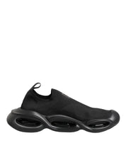 Dolce & Gabbana Black Slip On Wave Low Top Sneakers Shoes