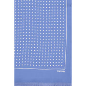 Tom Ford Blue Silk Scarf