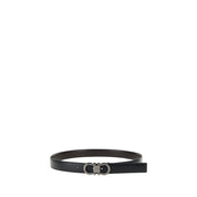 Ferragamo Black Calf Leather Bos Taurus Regular Belt
