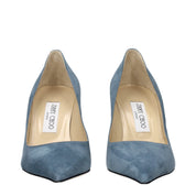 Jimmy Choo Blue Leather Pumps