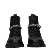 Jimmy Choo Black Leather Ankle Boots