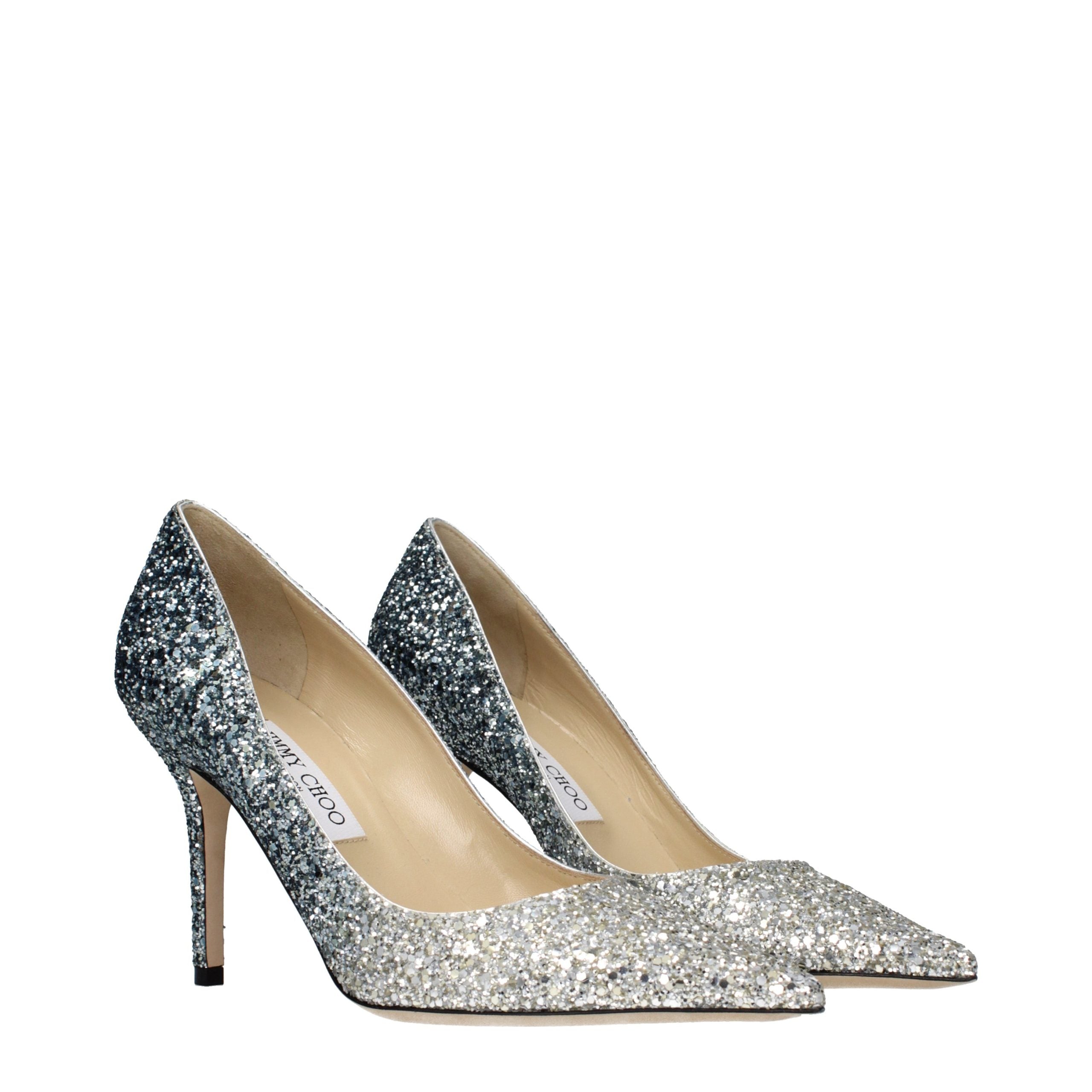 Jimmy Choo Gray Plastic Pumps