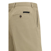 Prada Beige Cotton Bermuda Shorts