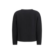 Max Mara Black Triacetate Full-Length Jacket