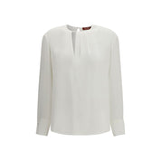 Max Mara White Triacetate Blouse