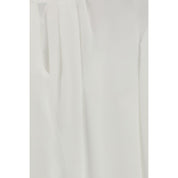 Max Mara White Triacetate Blouse