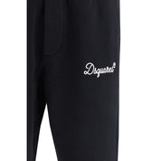 Dsquared² Black Cotton Joggers (Workout Pants)