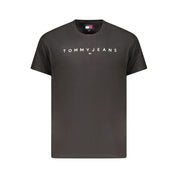 Tommy Hilfiger Black Cotton Mens T-Shirt