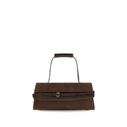 Moschino Brown Calf Leather Bos Taurus Shoulder Bag