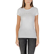 Armani Exchange White Cotton T-Shirt