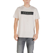 Armani Exchange Beige Cotton T-Shirt