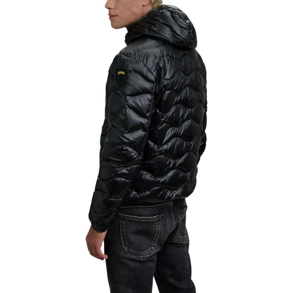 Blauer Black Polyamide Full-Length Jacket