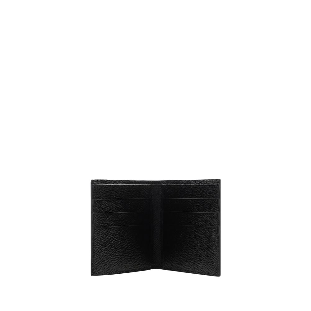 Dolce & Gabbana Black Calf Leather Bos Taurus Wallet