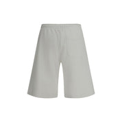 Diesel White Cotton Bermuda Shorts