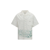 Prada White Cotton Pattern Shirt