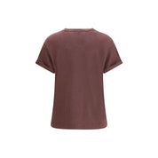 Brunello Cucinelli Bordeaux Nylon T-Shirt