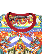 Dolce & Gabbana Multicolor Teatro Dei Pupi Men Long Sleeves  T-shirt