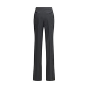 Tom Ford Black Fleece Wool Dress Pants