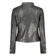 Desigual Nero Poliuretano Women's Jacket