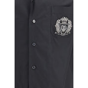 Dolce & Gabbana Black Cotton Shortsleeve Shirt