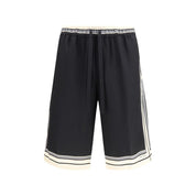 Dolce & Gabbana Multicolor Silk Bermuda Shorts