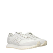 Moncler White Leather Athletic Sneakers