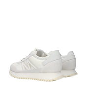 Moncler White Leather Athletic Sneakers