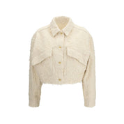 Brunello Cucinelli Beige Cotton Denim Jacket