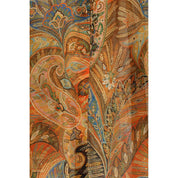 Etro Orange Silk Pattern Shirt