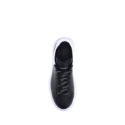 Alexander McQueen Black Calf Leather Bos Taurus Platform Sneakers