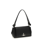 Vivienne Westwood Black Calf Leather Bos Taurus Shoulder Bag