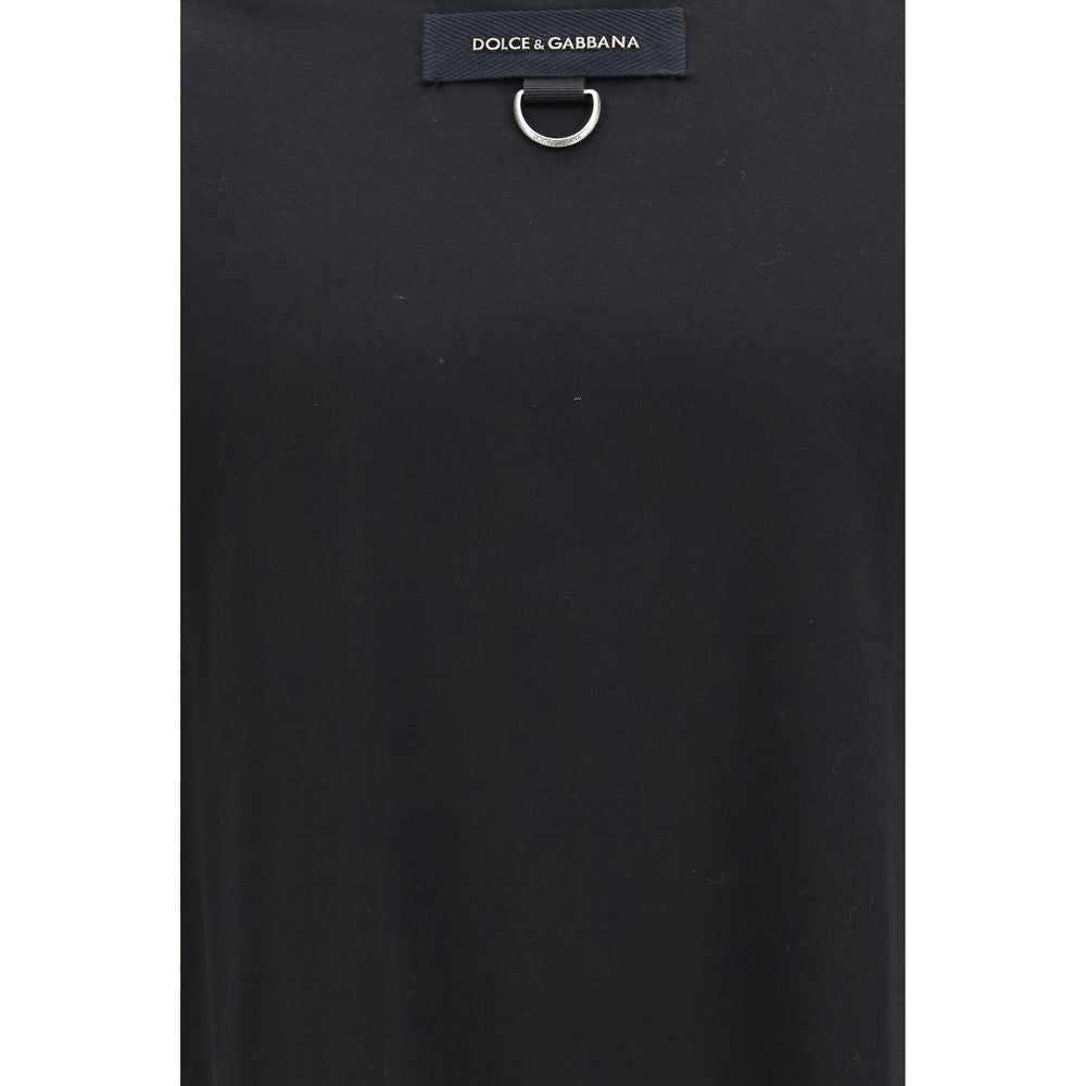 Dolce & Gabbana Black Cotton T-Shirt