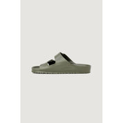 Birkenstock Green Plastic Flat Sandals
