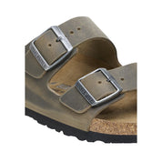 Birkenstock Bicolor Leather Flat Sandals
