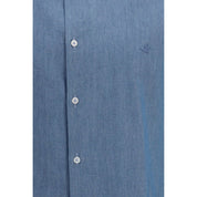 Brooksfield Blue Cotton Shirt
