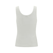 Chloé Beige Cotton Sleeveles T-Shirt