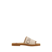 Chloé Multicolor Cotton Flat Sandals