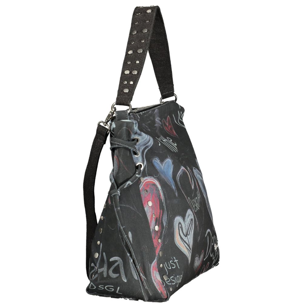 Desigual Black Cotton Women Handbag
